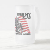 Amerikaanse patriot  matglas bierpul (Voorkant rechts)