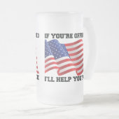 Amerikaanse patriot matglas bierpul (Voorkant rechts)