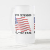 Amerikaanse patriot matglas bierpul (Voorkant links)