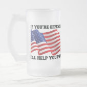 Amerikaanse patriot matglas bierpul (Links)