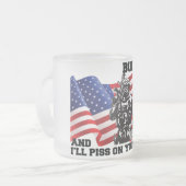 Amerikaanse Patriot Matglas Koffiemok (Voorkant links)