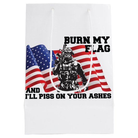 Amerikaanse patriot medium cadeauzakje (Achterkant)