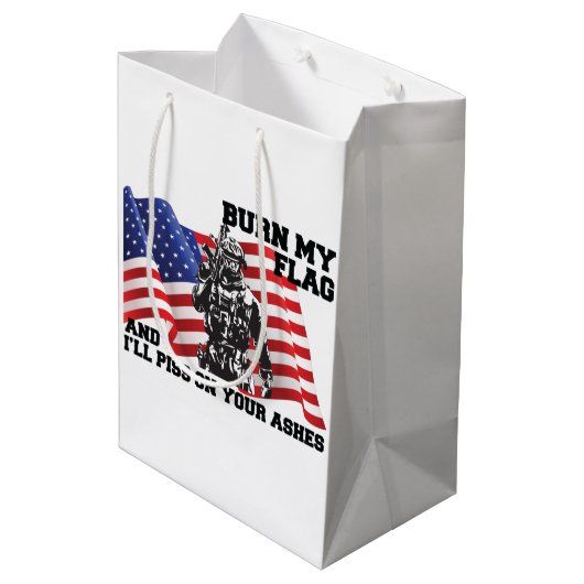 Amerikaanse patriot medium cadeauzakje (Achterkant Gekanteld)