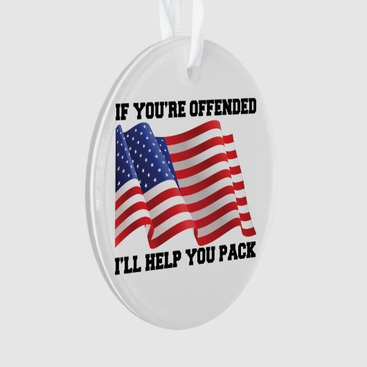 Amerikaanse patriot ornament (voorkant)