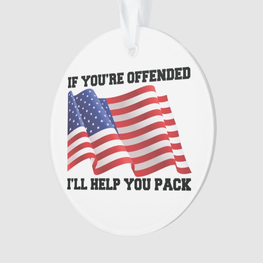 Amerikaanse patriot ornament (voorkant)
