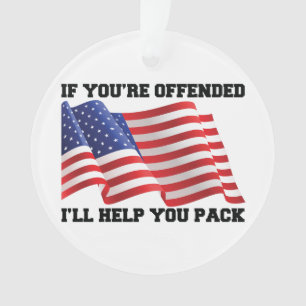 Amerikaanse patriot ornament