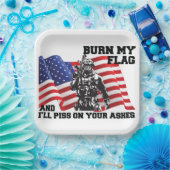 Amerikaanse Patriot Papieren Bordje (Feest)