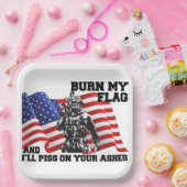 Amerikaanse Patriot Papieren Bordje (Feest)