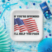 Amerikaanse patriot papieren bordje (Feest)
