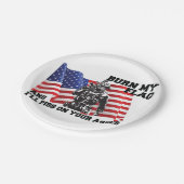 Amerikaanse patriot papieren bordje (Gekanteld)