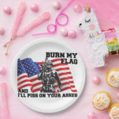 Amerikaanse Patriot  Papieren Bordje (Feest)