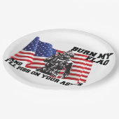 Amerikaanse Patriot  Papieren Bordje (Gekanteld)