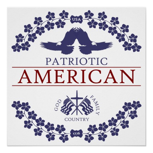 Amerikaanse PATRIOT Perfect Poster (Voorkant)