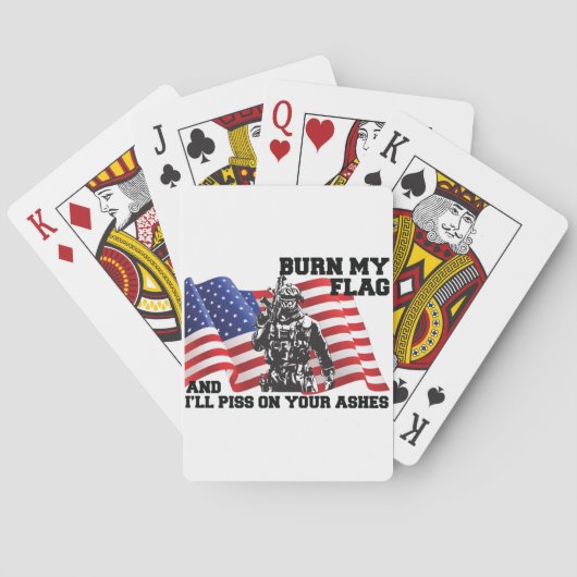 Amerikaanse patriot pokerkaarten (Achterkant)