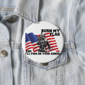 Amerikaanse patriot ronde button 4,0 cm (In situ)