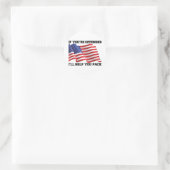 Amerikaanse patriot ronde sticker (Tas)
