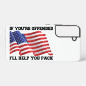 Amerikaanse patriot samsung galaxy hoesje (Achterkant horizontaal)