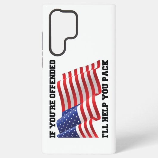 Amerikaanse patriot  samsung galaxy hoesje (Achterkant)