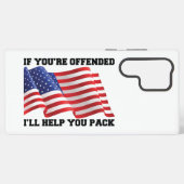 Amerikaanse patriot  samsung galaxy hoesje (Achterkant horizontaal)