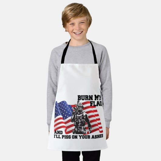 Amerikaanse patriot schort (Gedragen)