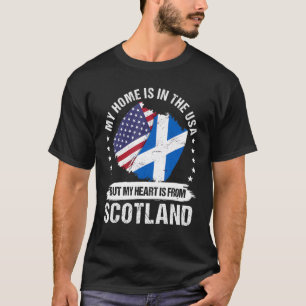 Amerikaanse Patriot Schotland Vlag Amerikaanse Sch T-shirt