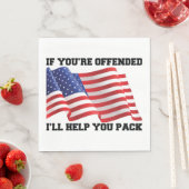 Amerikaanse patriot servet (Insitu)