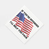 Amerikaanse patriot servet (Hoek)