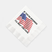 Amerikaanse patriot servet (Hoek)
