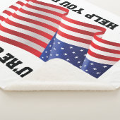 Amerikaanse patriot sherpa deken (3/4)