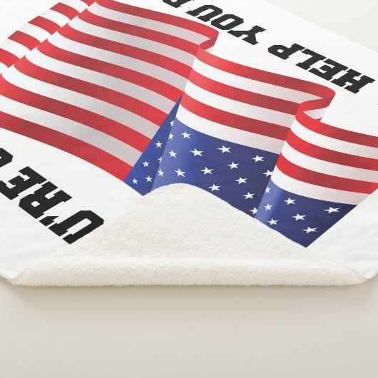 Amerikaanse patriot sherpa deken (3/4)