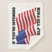 Amerikaanse patriot sherpa deken (Voorkant)