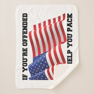 Amerikaanse patriot sherpa deken