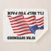 Amerikaanse patriot sherpa deken (Voorkant (horizontaal))
