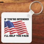 Amerikaanse patriot sleutelhanger (Achterkant)