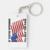 Amerikaanse patriot sleutelhanger (achterkant)