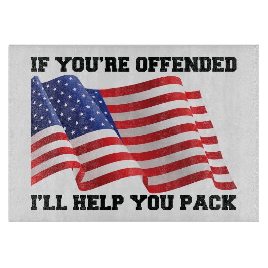 Amerikaanse patriot snijplank (Voorkant)