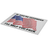 Amerikaanse patriot snijplank (Hoek)