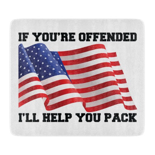Amerikaanse patriot snijplank (Voorkant)