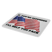 Amerikaanse patriot snijplank (Hoek)
