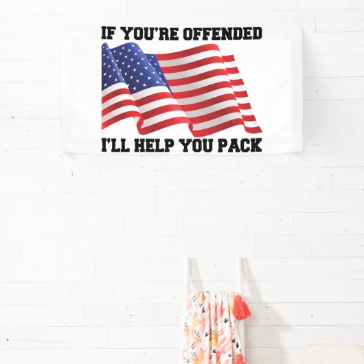 Amerikaanse patriot spandoek (Insitu)