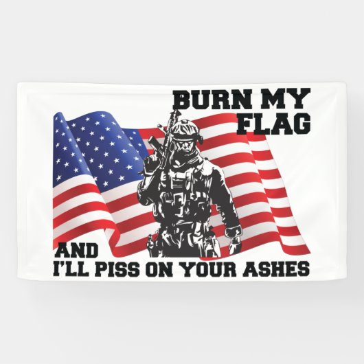 Amerikaanse patriot spandoek (Horizontaal)