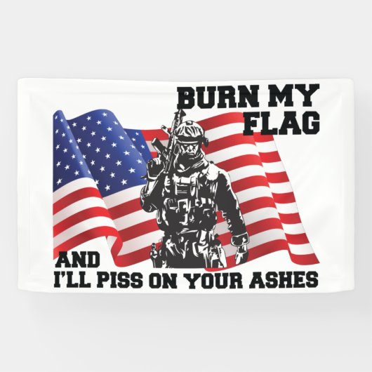 Amerikaanse patriot  spandoek (Horizontaal)