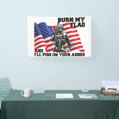 Amerikaanse patriot  spandoek (Beurs)