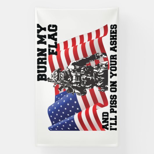 Amerikaanse patriot spandoek (Verticaal)