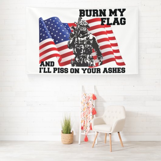 Amerikaanse patriot spandoek (Insitu)