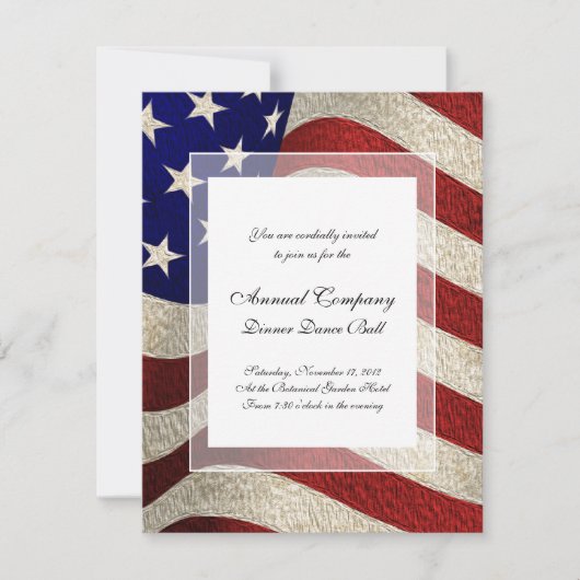 Amerikaanse Patriot  Stars and Stripes Amerikaanse Kaart (Voorkant)