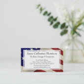 Amerikaanse Patriot  Stars and Stripes Amerikaanse Visitekaartje (Staand voorkant)