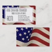 Amerikaanse Patriot  Stars and Stripes Amerikaanse Visitekaartje (Voorkant / Achterkant)