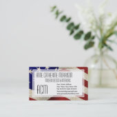 Amerikaanse Patriot  Stars and Stripes Amerikaanse Visitekaartje (Staand voorkant)