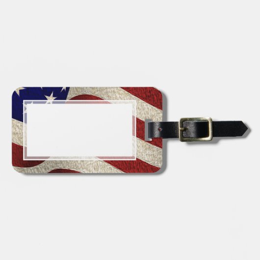 Amerikaanse patriot sterren en Stripes Amerikaans Bagagelabel (Voorkant horizontaal)